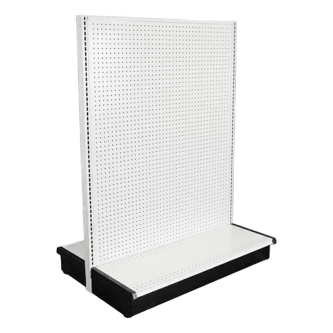 White Double Sided Gondola Shelving Starter Unit | Madix Compatible | 48" x 72"