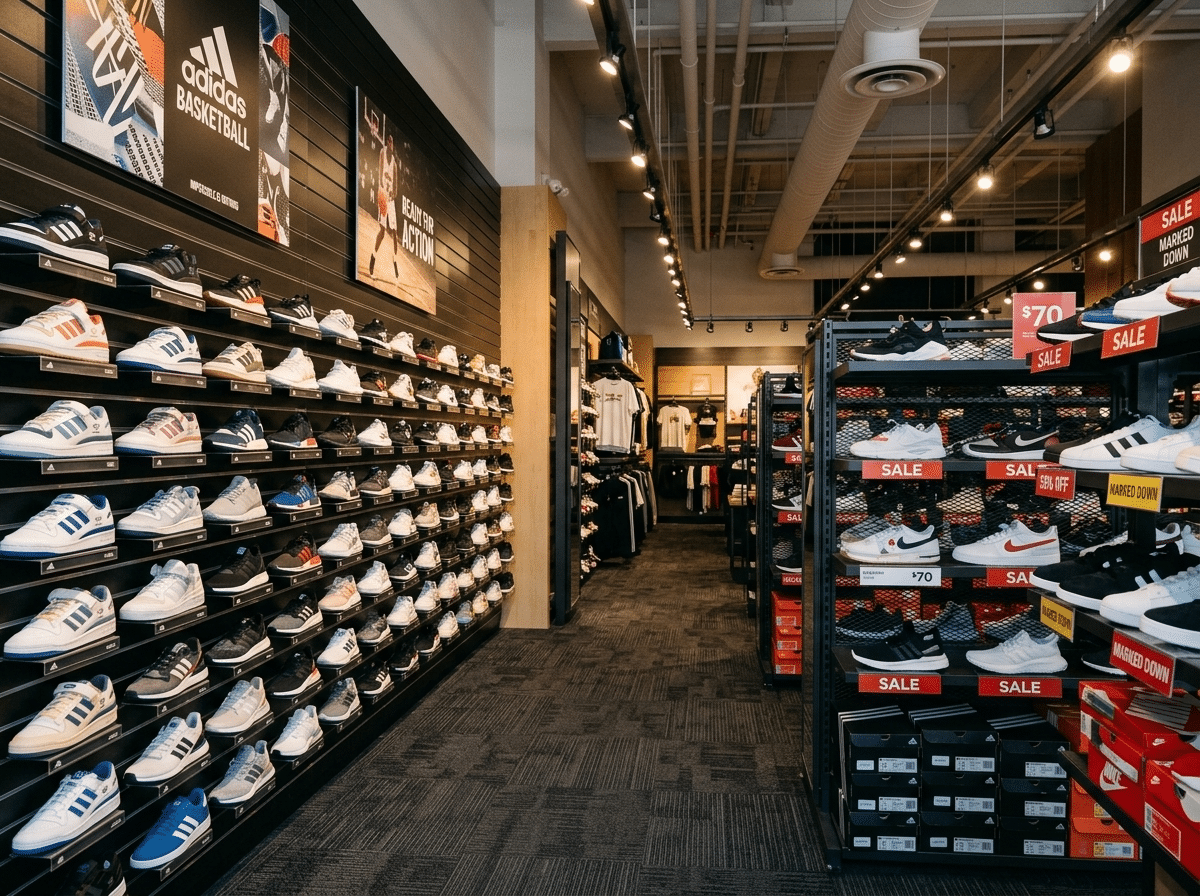 Sneaker Store Checkout Counter