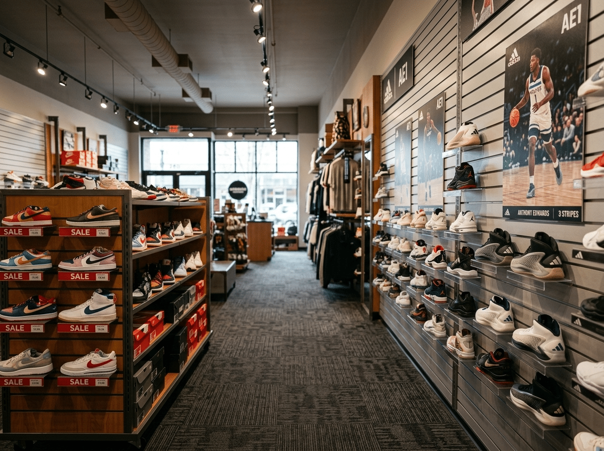 Sneaker Store Wall Display