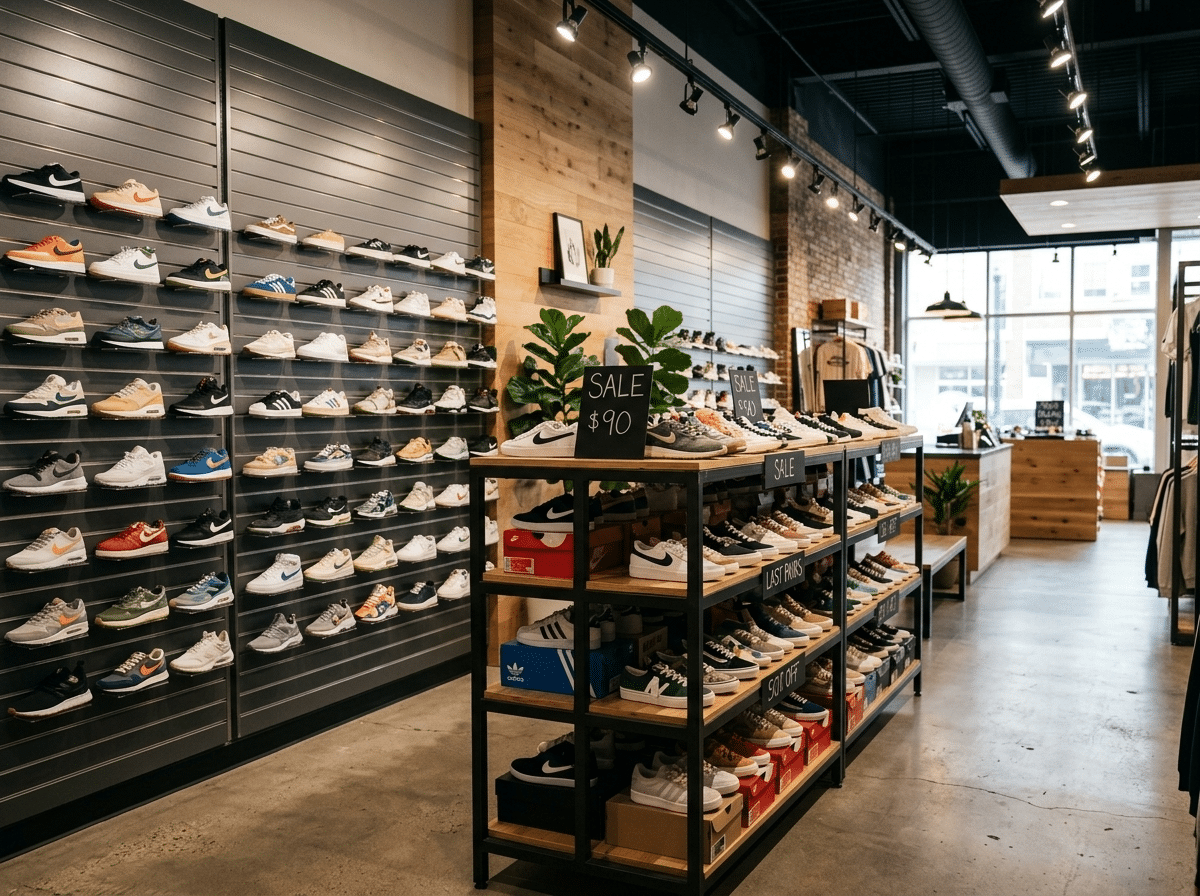 Sneaker Store Accessories Display