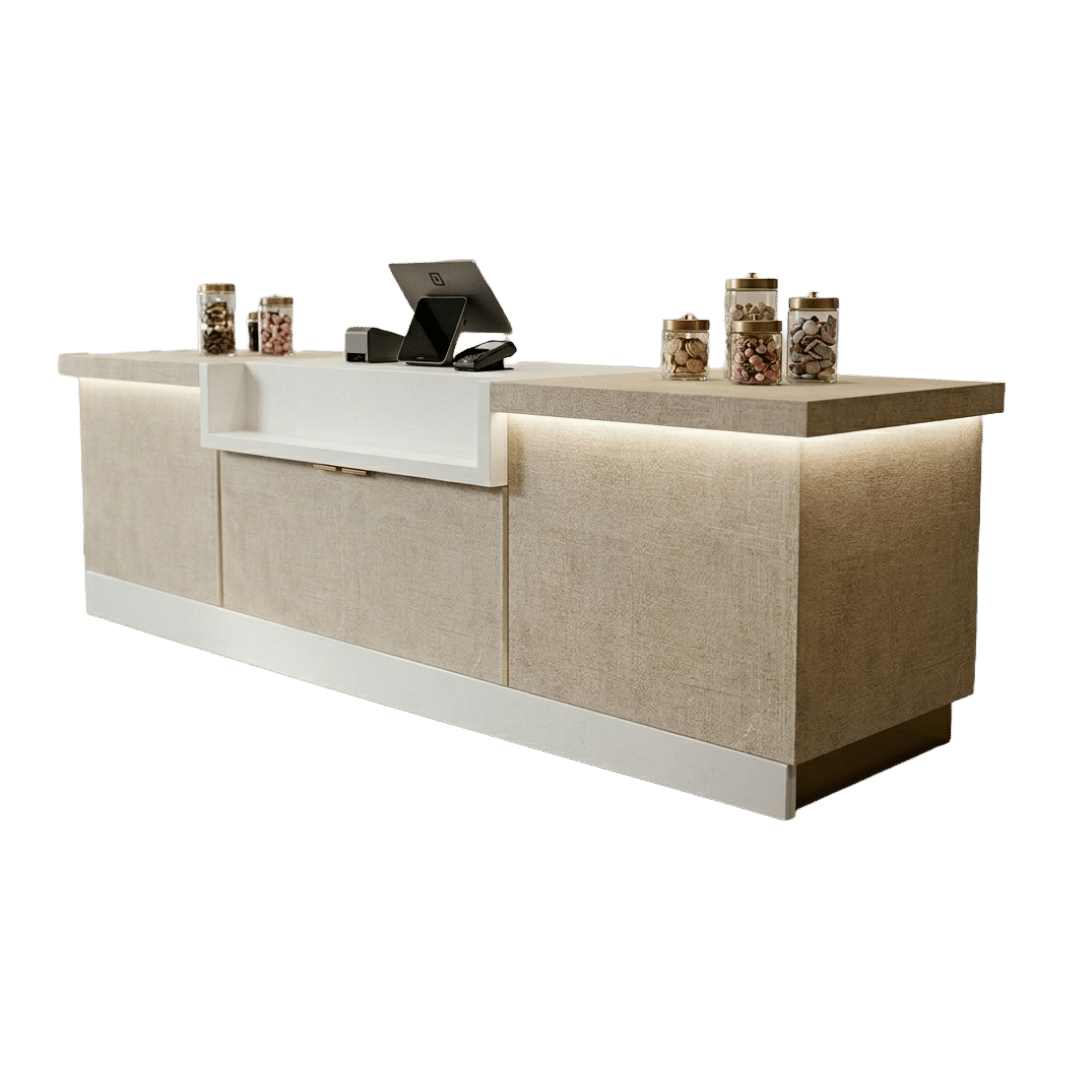 DISPLAYARAMA Luxe Checkout Counters - Services | DISPLAYARAMA