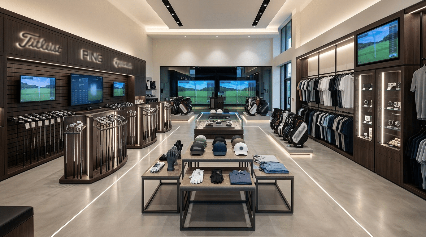 Custom Fixtures in Golf Shop