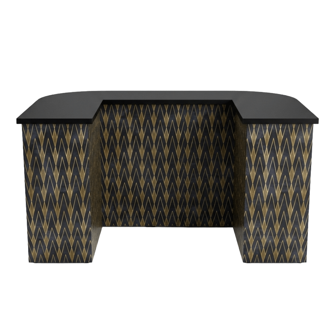 Deco Charcoal Cubby Checkout Counter - Image 3