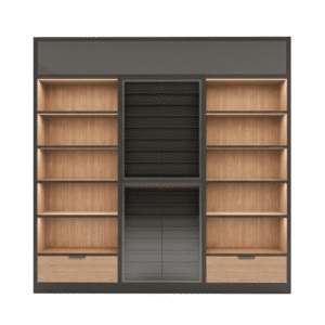 Gray & Maple Sports Card Mega Merchandiser