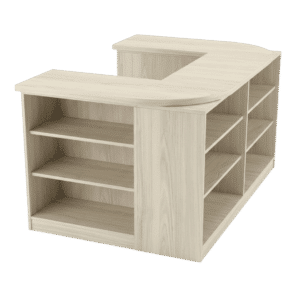 Ivory Birch Cubby Checkout Counter