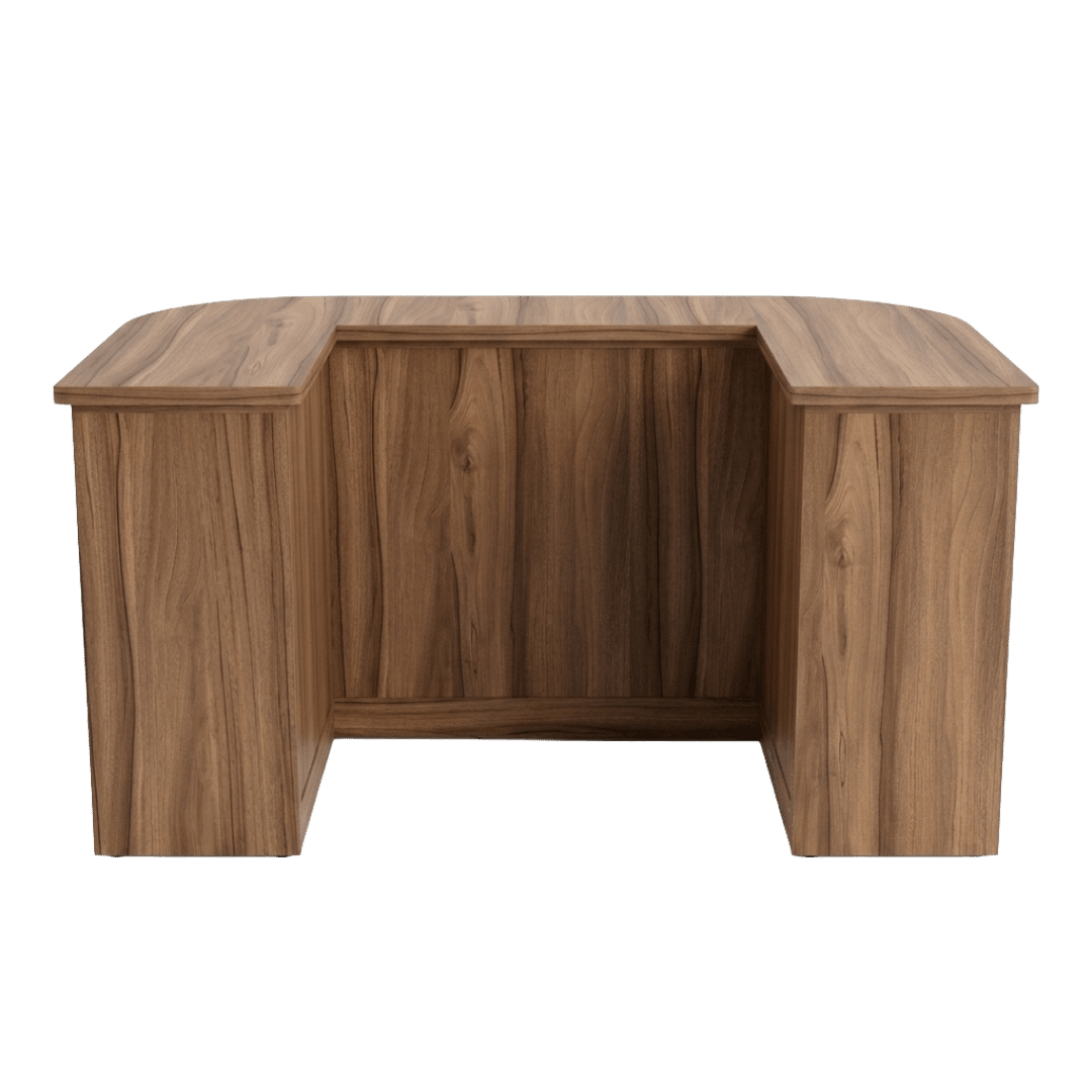 Oiled Walnut Cubby Checkout Counter - Image 3