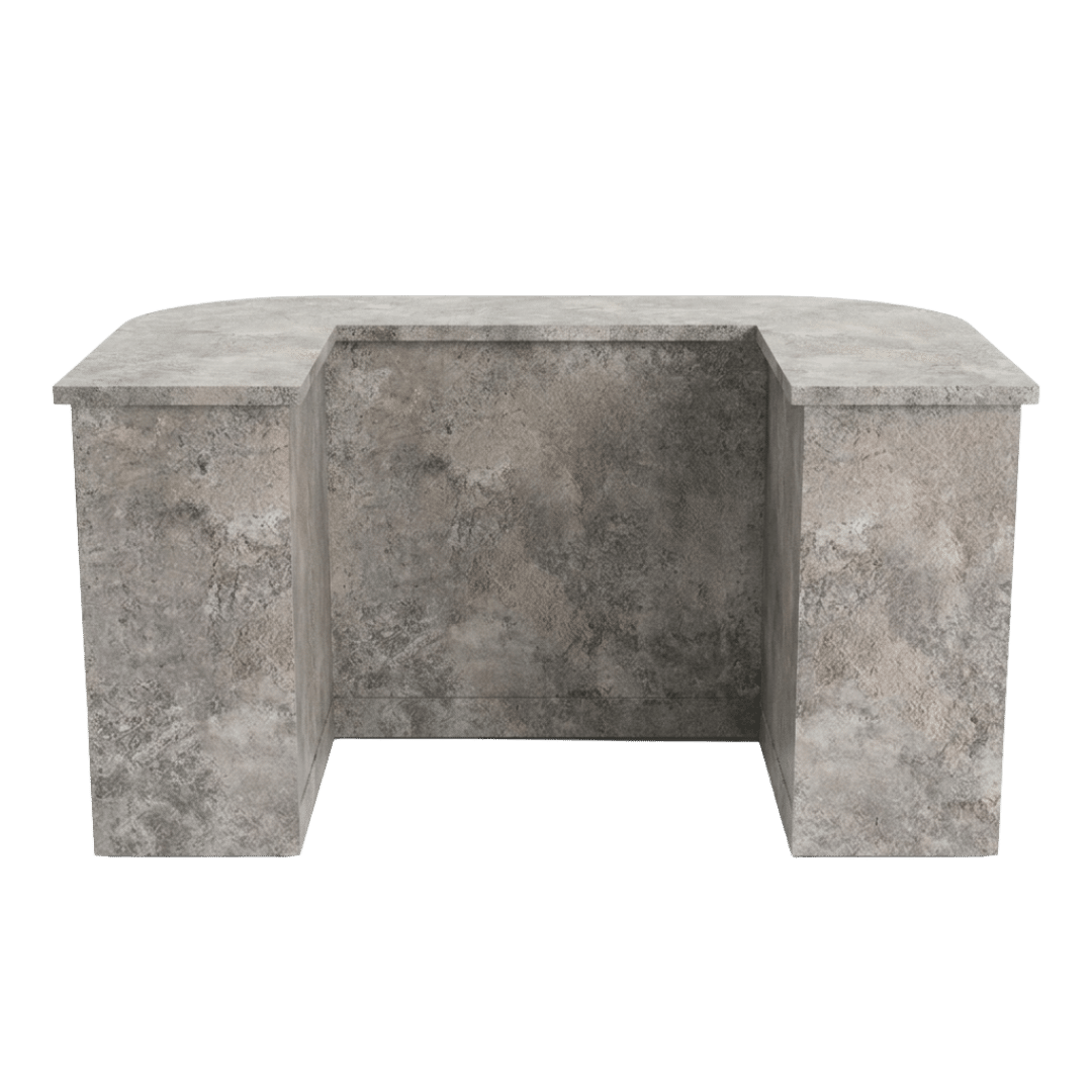 Pantine Concrete Cubby Checkout Counter - Image 3