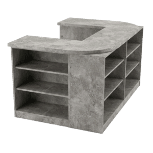 Pantine Concrete Cubby Checkout Counter