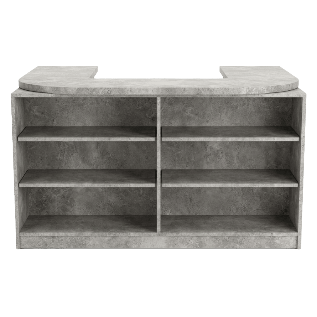 Pantine Concrete Cubby Checkout Counter - Image 2