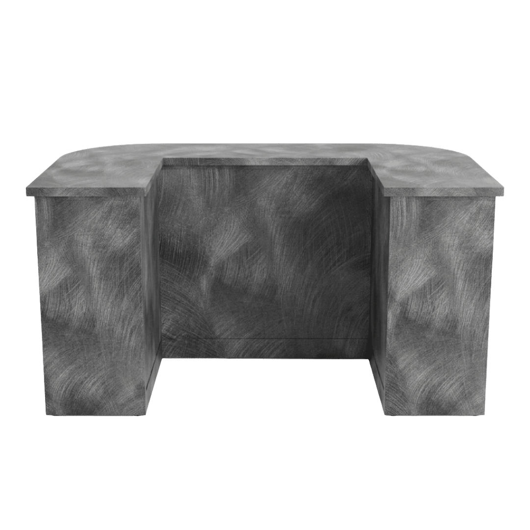 Pewter Brush Cubby Checkout Counter - Image 3