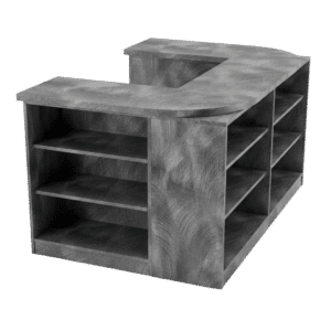 Pewter Brush Cubby Checkout Counter