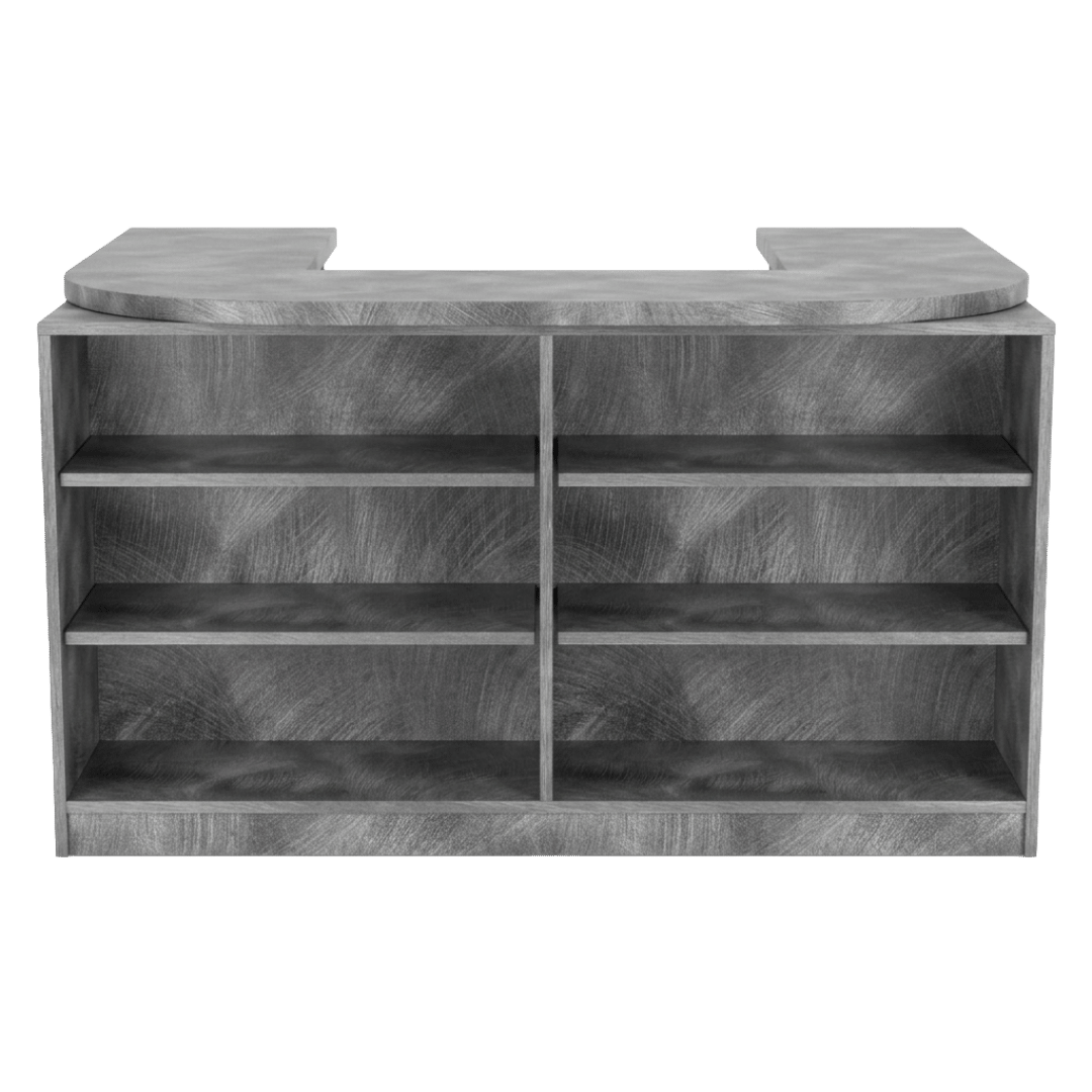 Pewter Brush Cubby Checkout Counter - Image 2