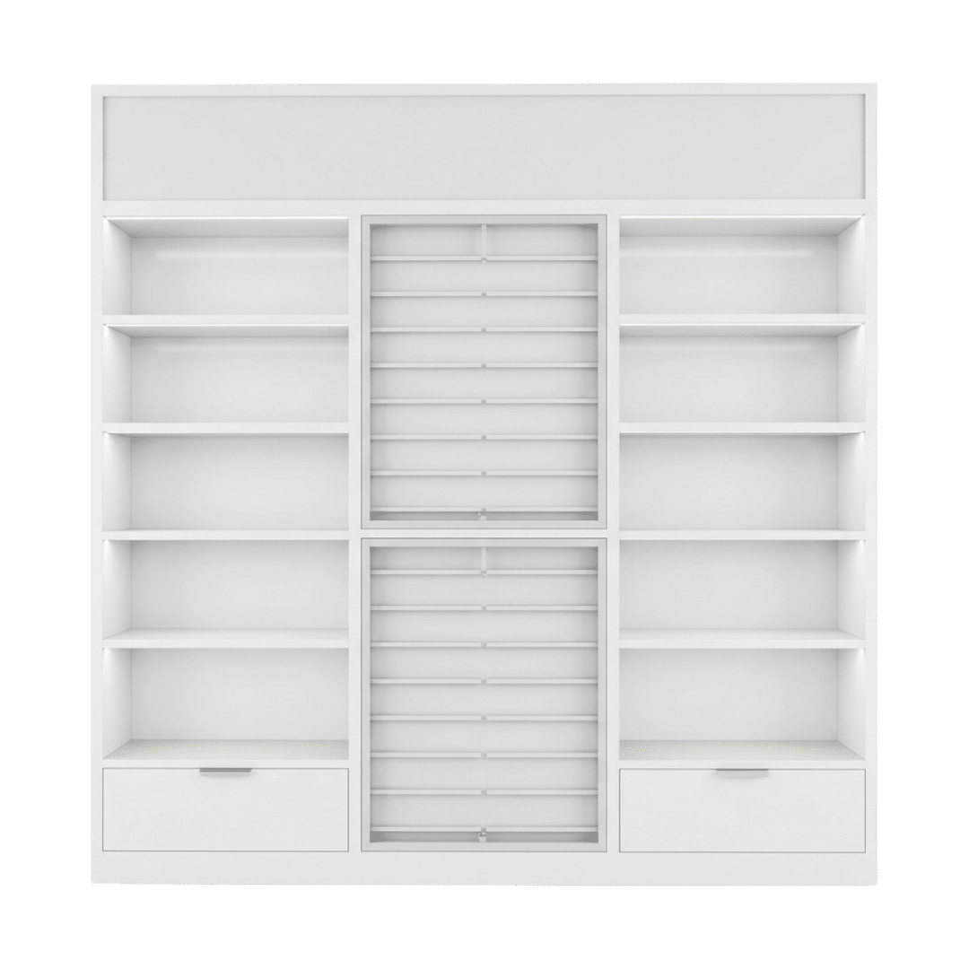 White Sports Card Mega Merchandiser