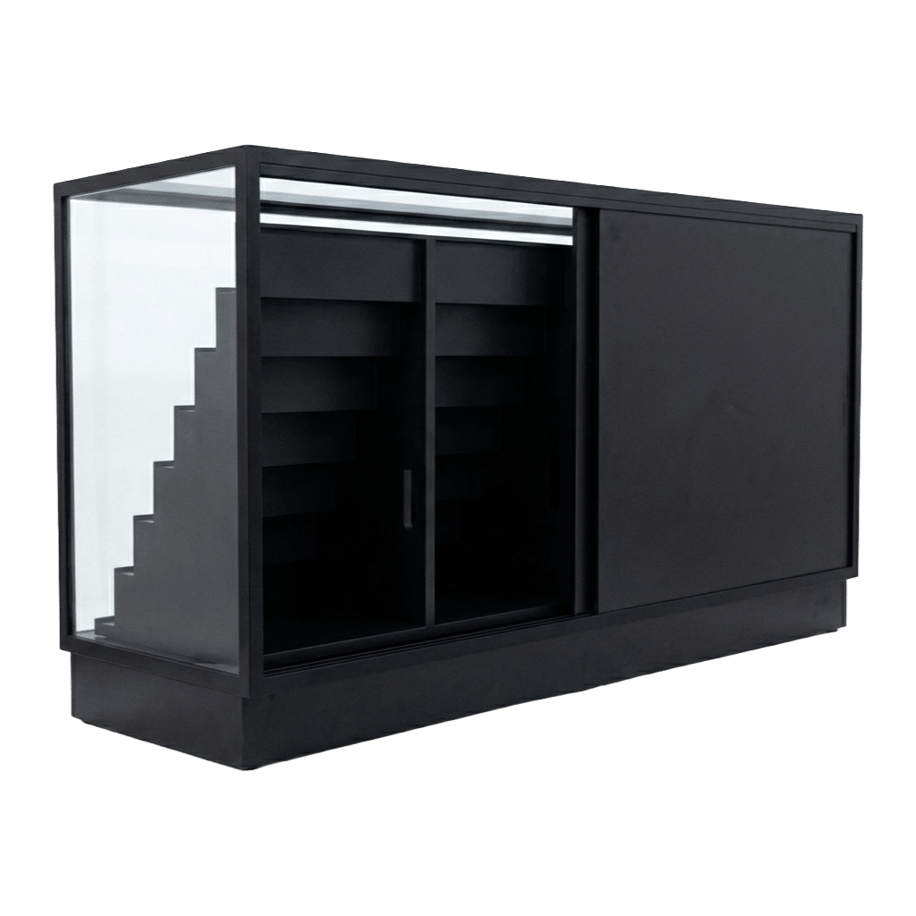 Black Sports Card Display Case | Multi-Level Edition | 70" Extra Vision - Image 2