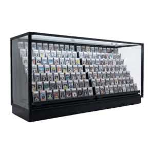 Black Sports Card Display Case | Multi-Level Edition | 70" Extra Vision