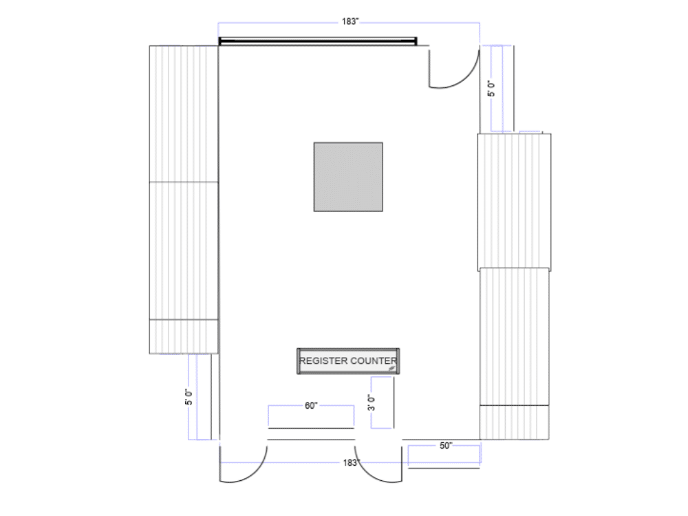 2D store layout plan 20