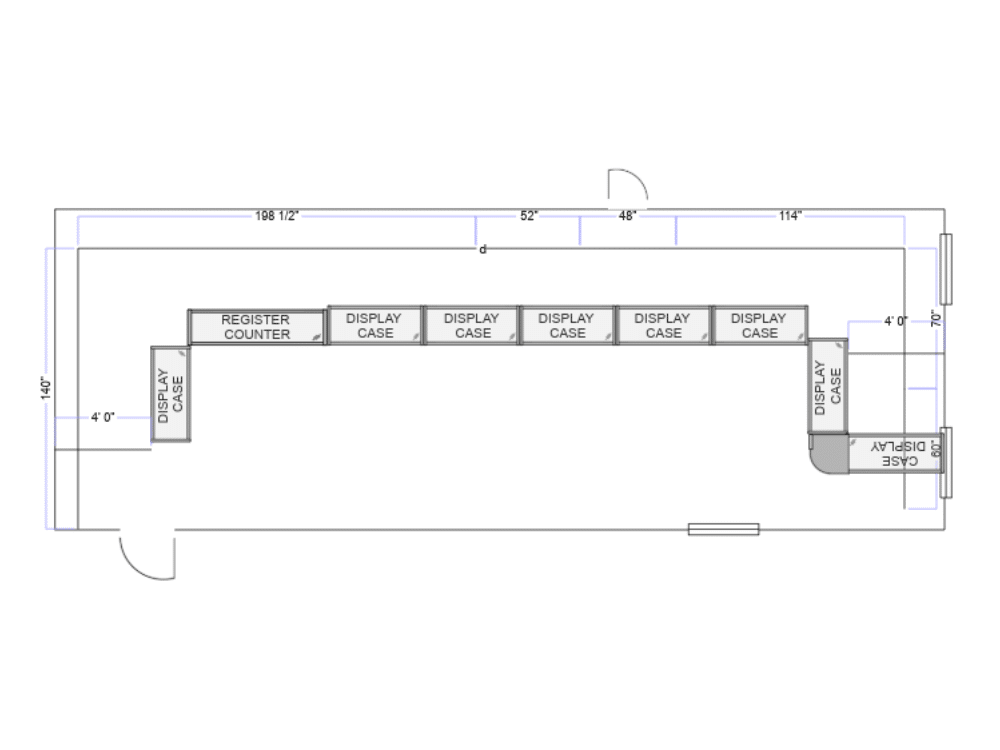 2D store layout plan 22