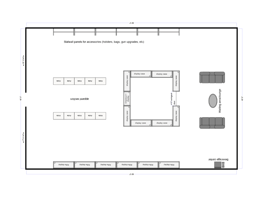 2D store layout plan 16