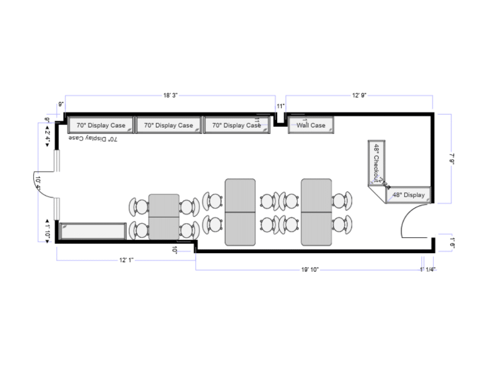 2D store layout plan 17