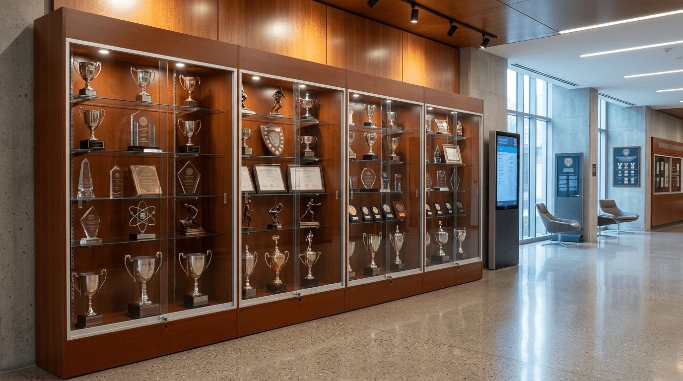 Trophy Case Installation
