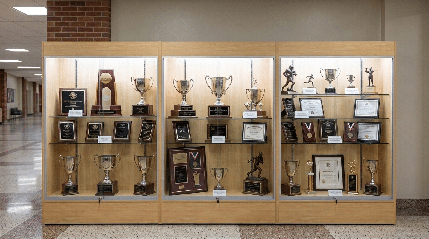 Trophy Case Installation