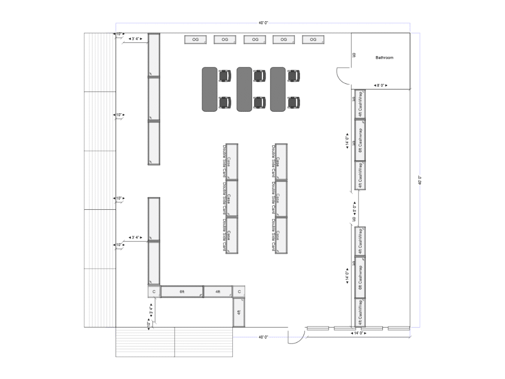 2D store layout plan 11
