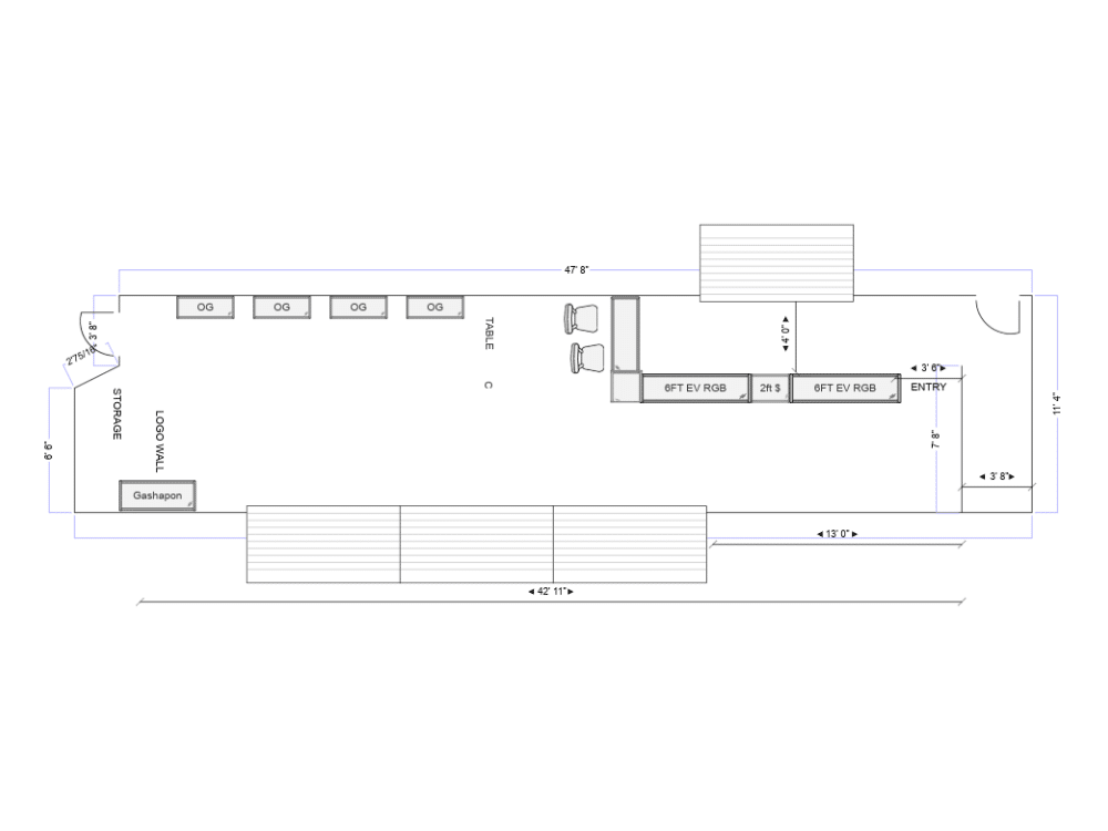 2D store layout plan 5
