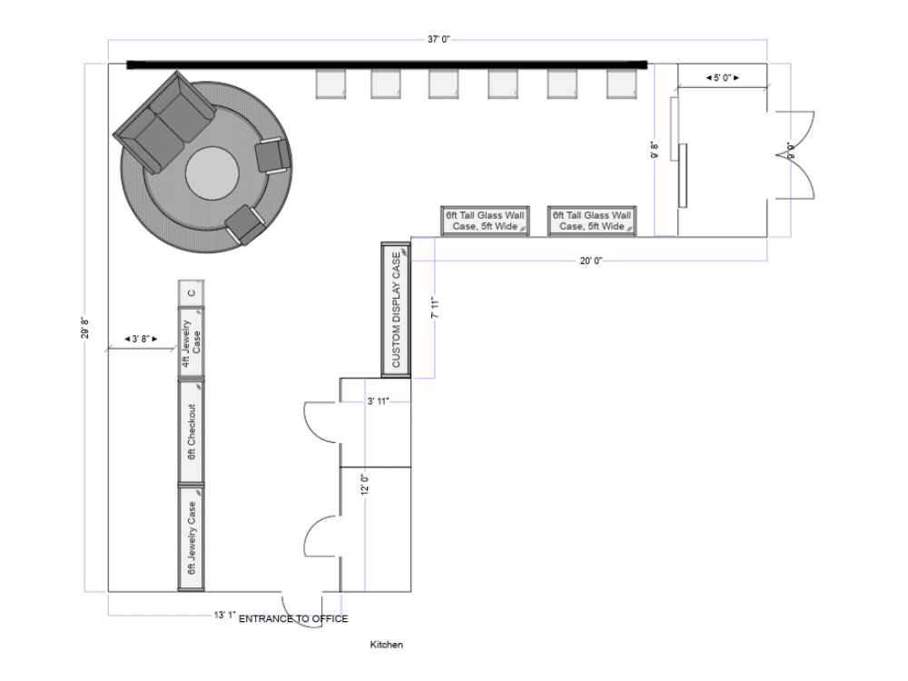 2D store layout plan 10