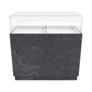 48" Black Alicante Straight Jewelry Display Case