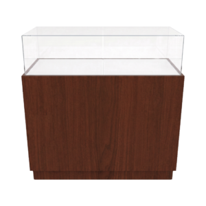48" Brighton Walnut Straight Jewelry Display Case