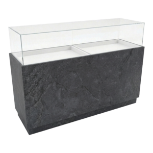 70" Black Alicante Straight Jewelry Display Case