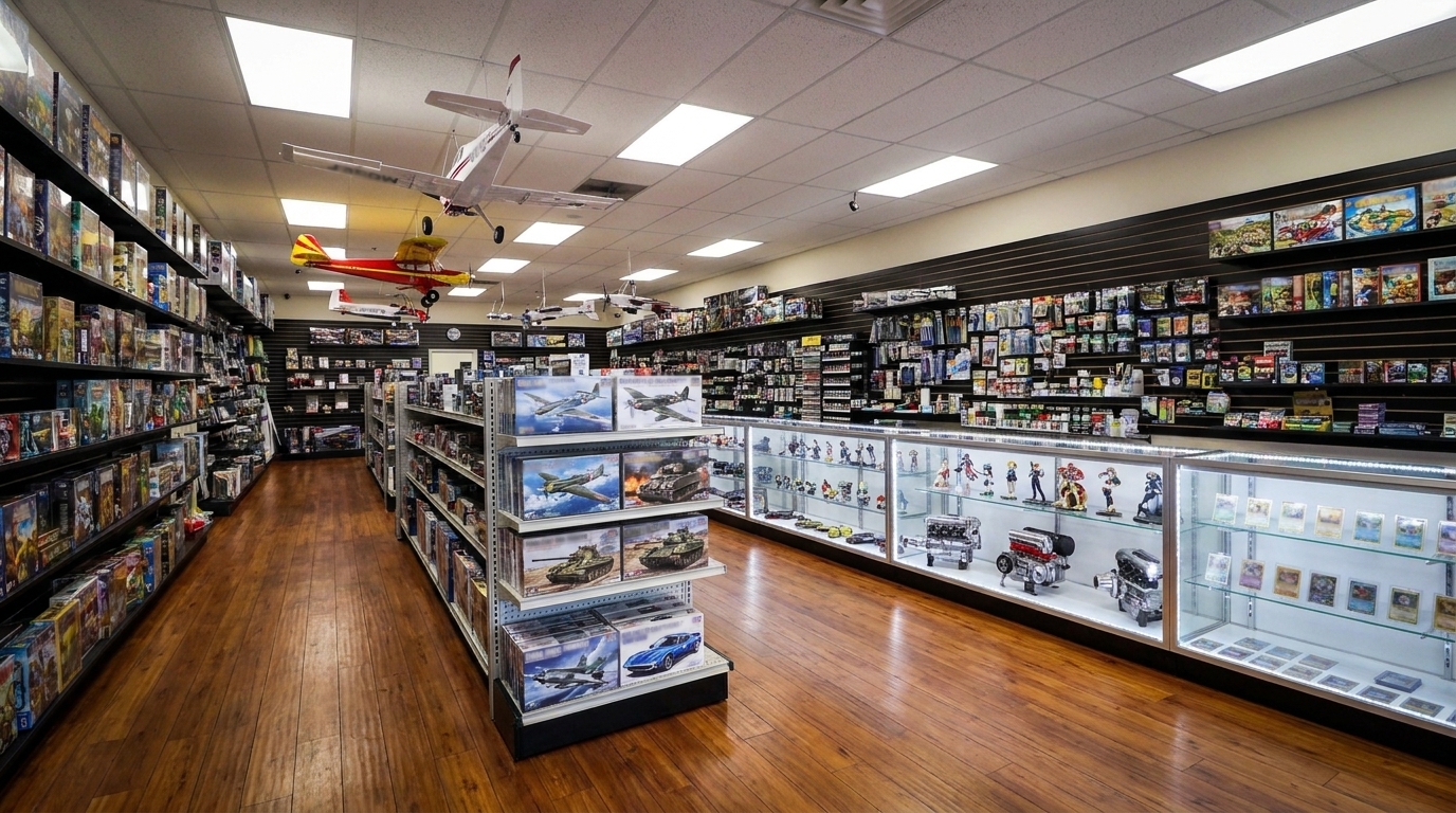 Matte black slatwall panels in a retail store